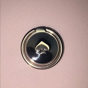 Kate Spade Black and Light Gold Phone Ring Stand